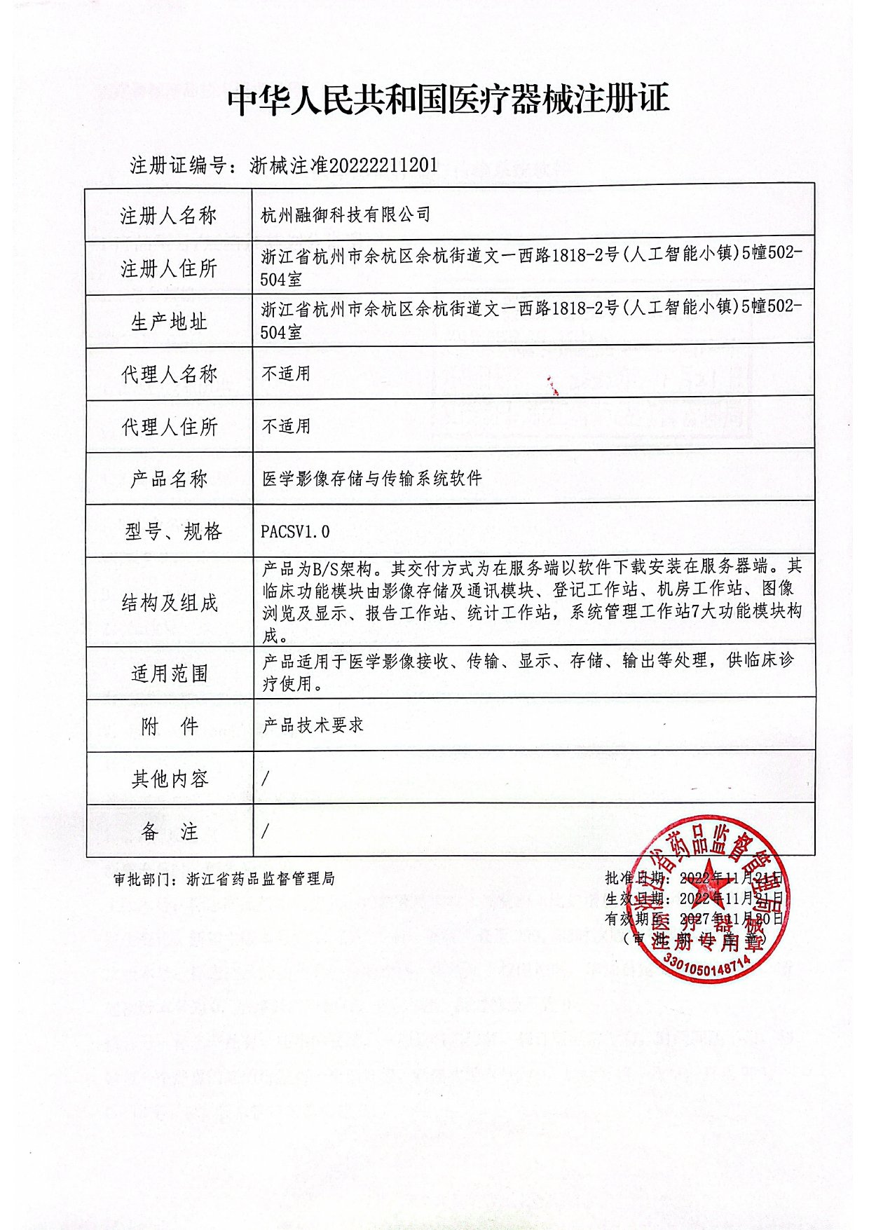 医疗器械注册证